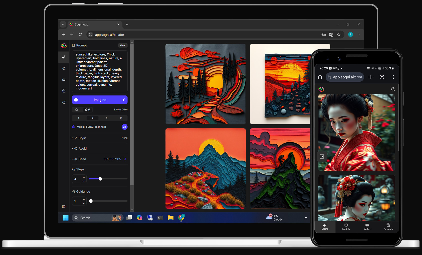 Sogni AI Image Generation Tool for Mac Desktop